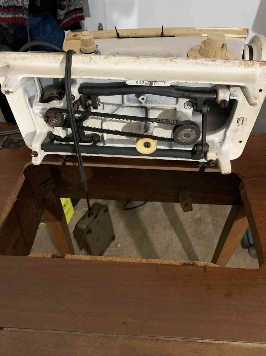 Vintage sewing machine by singer