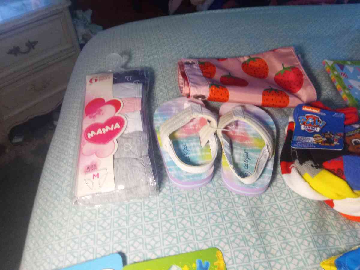 toys clothes shoes book six little school stuff band aid