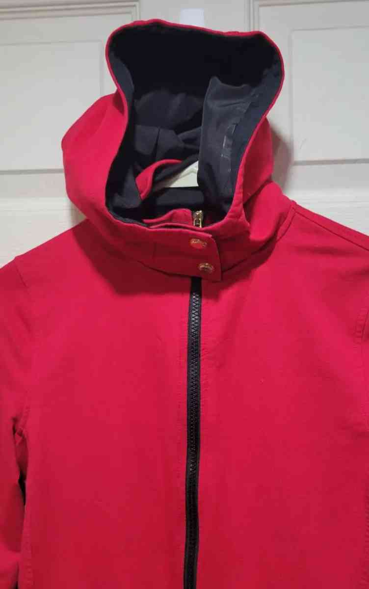 LRL Ralph Lauren Red and Black Hooded Athletic Jacket Woman