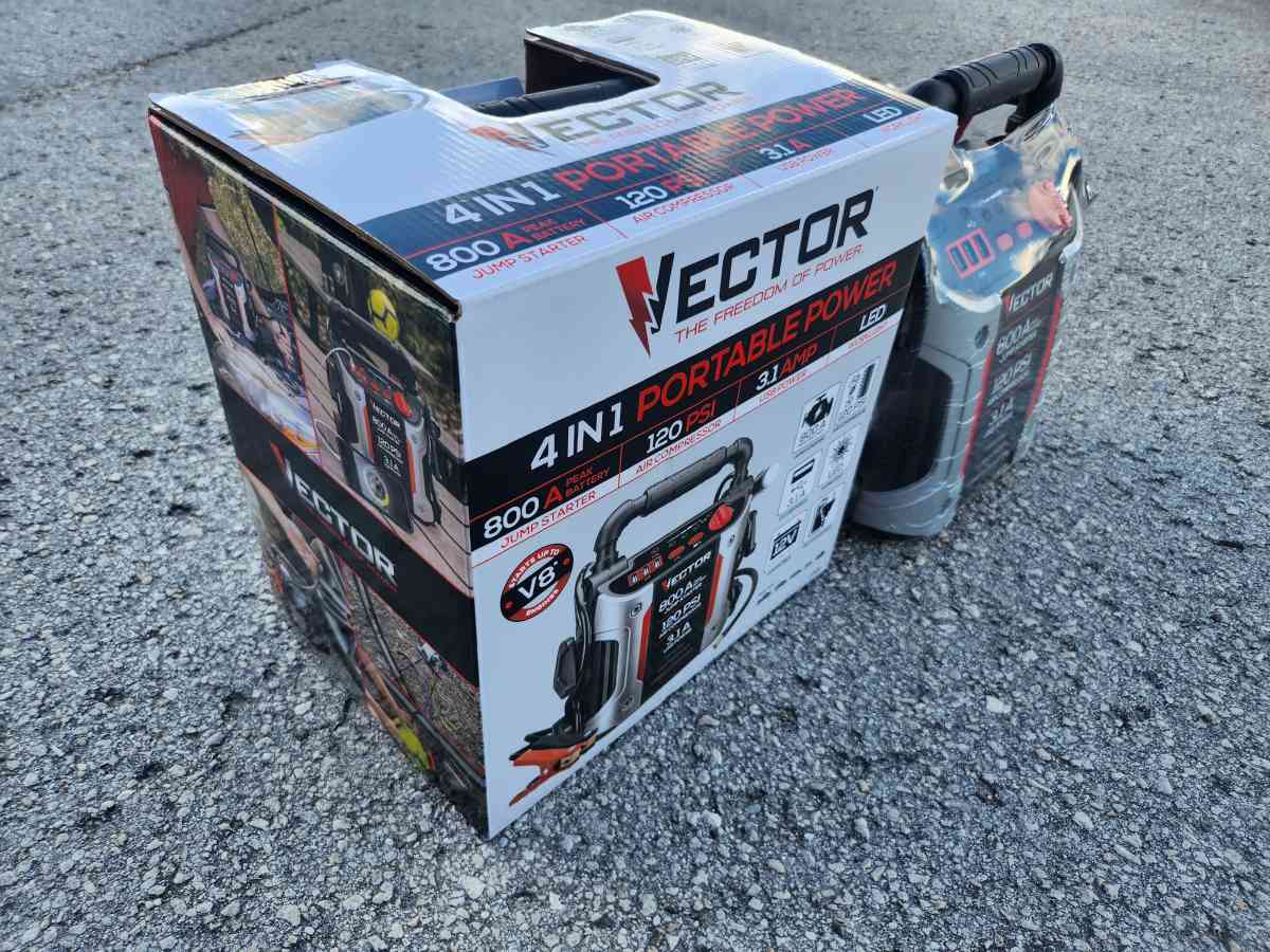 Vector 4 In1 Portable Jump Starter