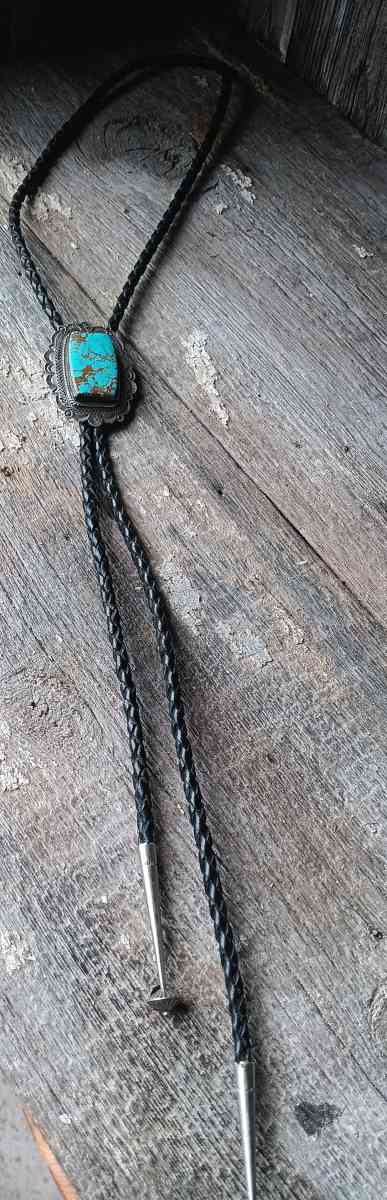 vintage turquoise bolo tie by A Jake