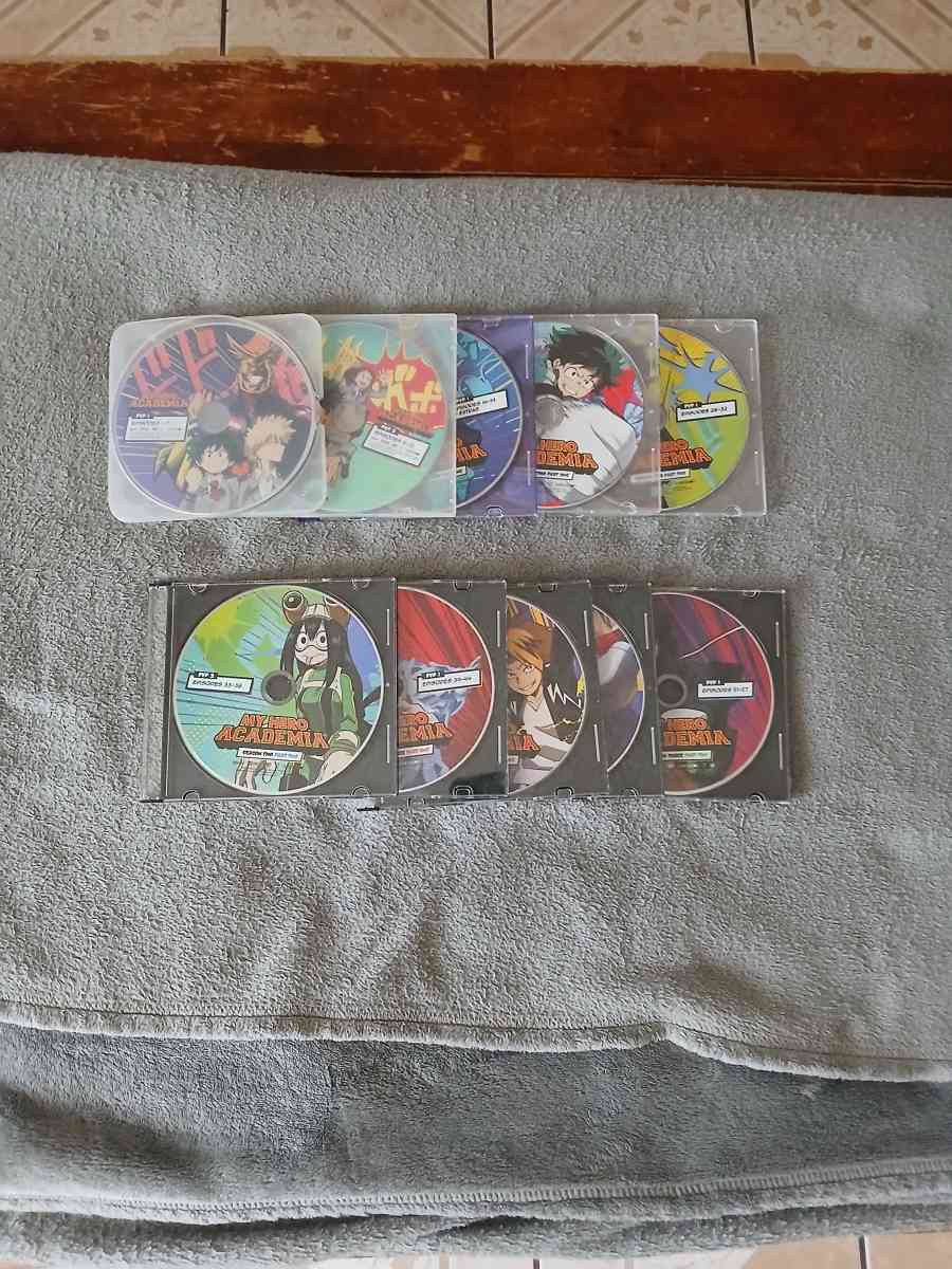 Lot Of 10 My Hero Academia DVDs