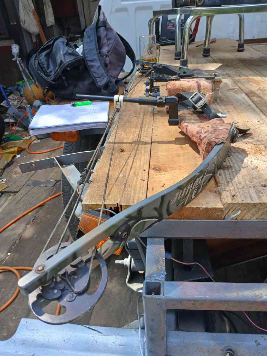 Pink camo compound Bow