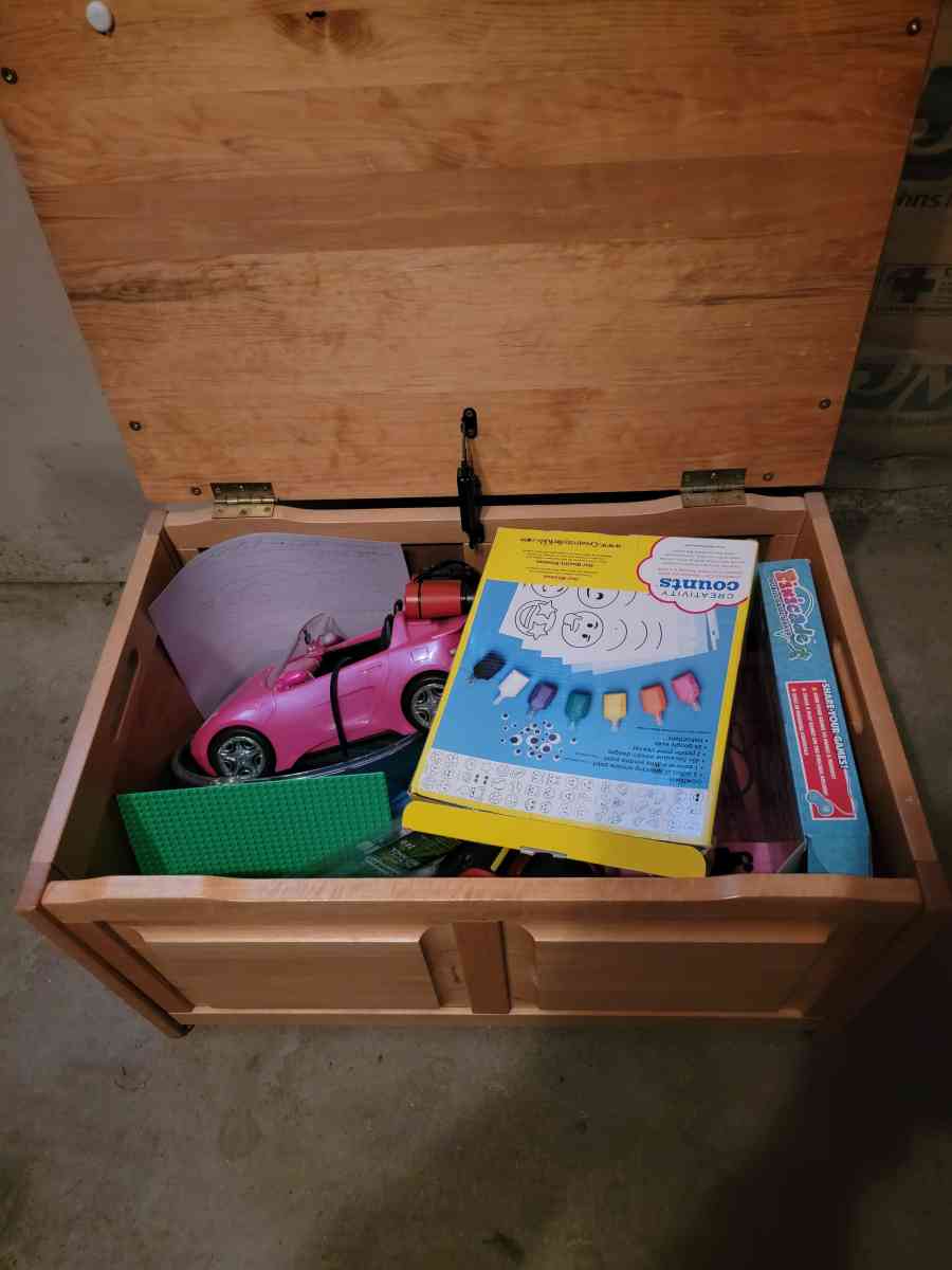 Kids toy box with toys