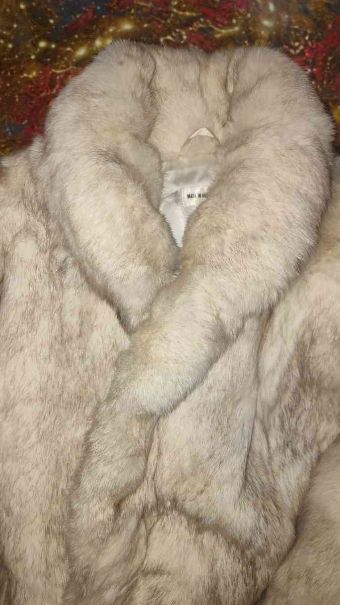 Rabbit fur coat