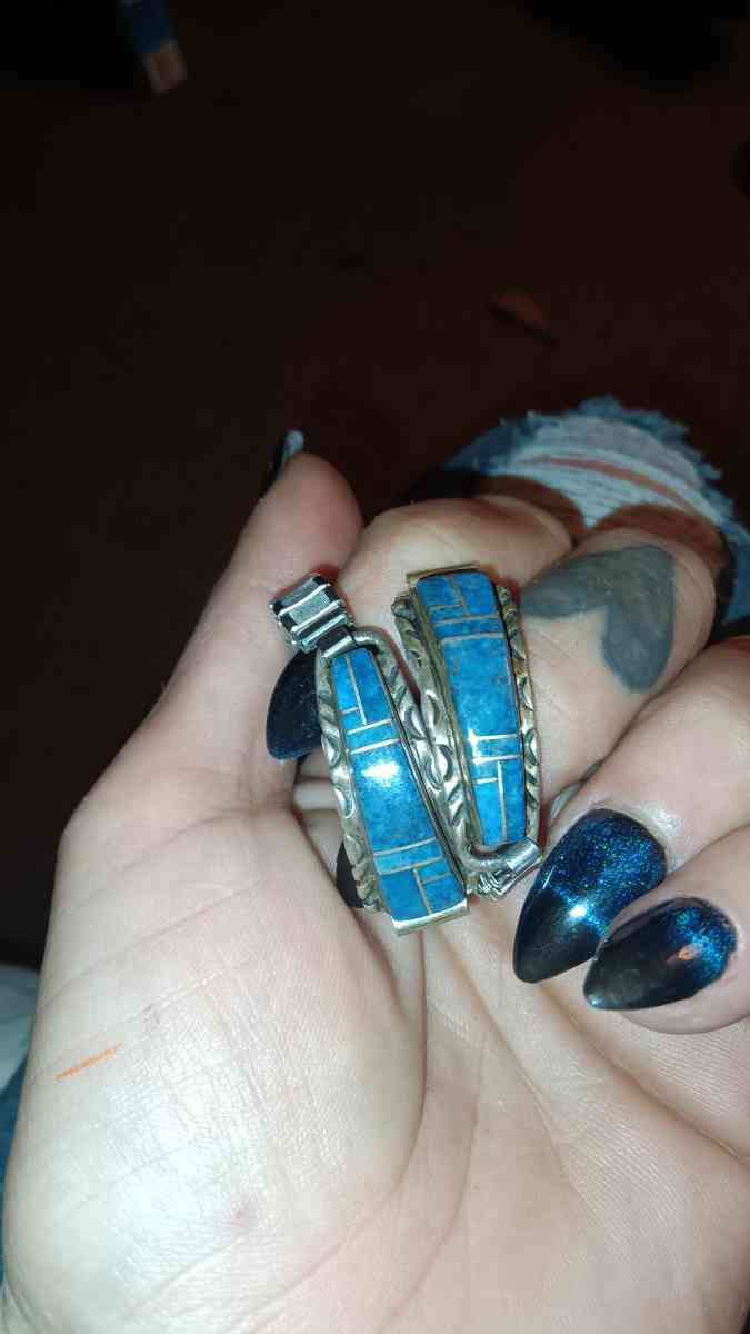 vintage sterling silver and turquoise watch band