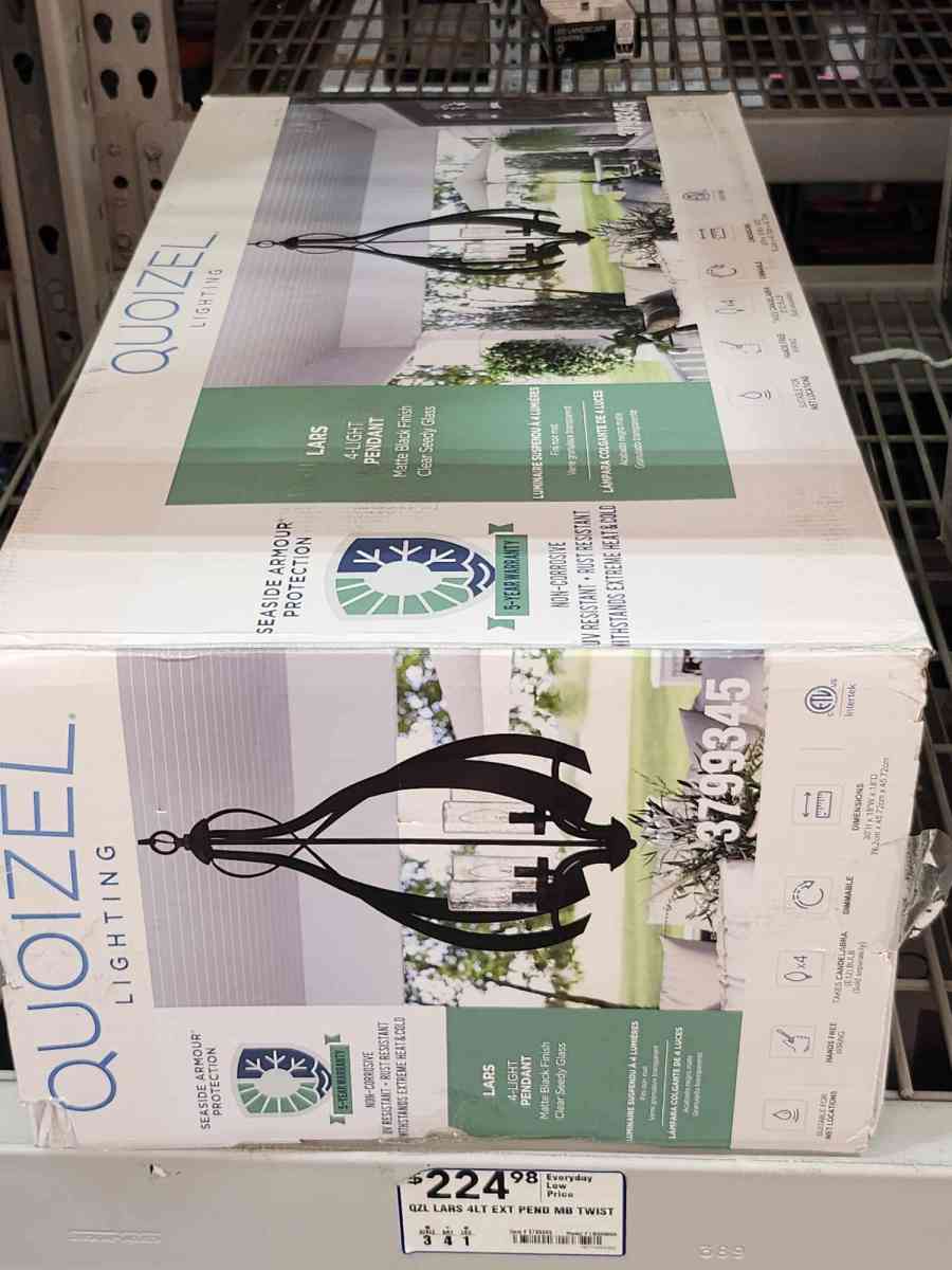 Quoizel 4 Light Pendant Light