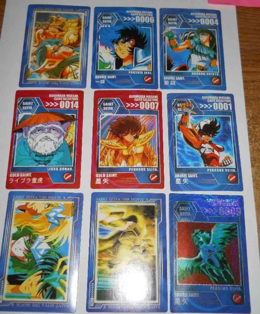 Vintage Caballeros del zodiaco cartas