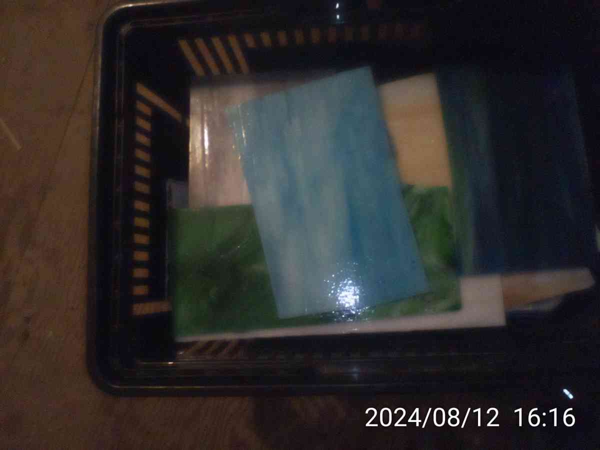 stained  glass big and small peice