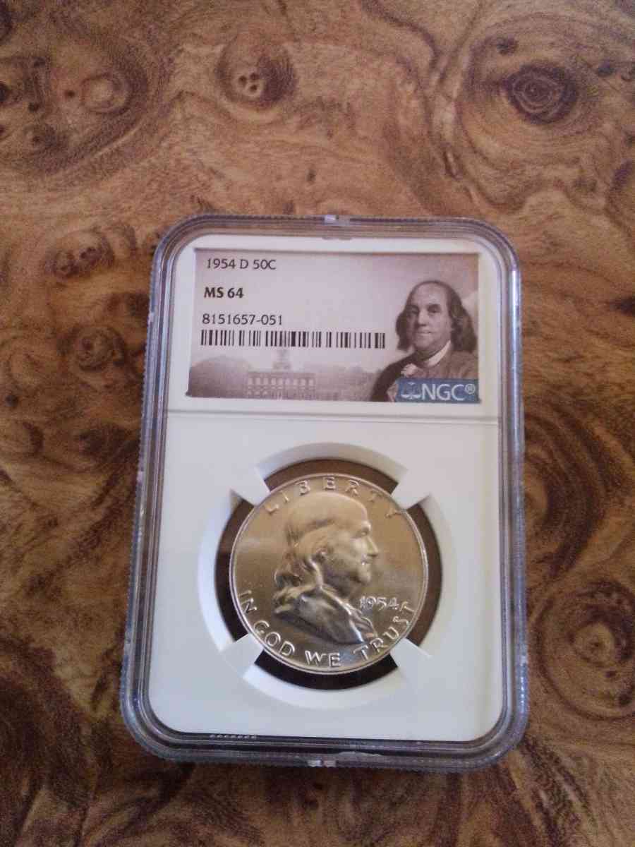 Three NGC Graded Franklin Silver Half Dollars