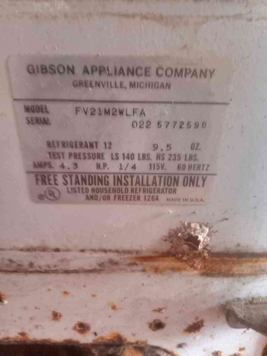 Gibson Upright Freezer