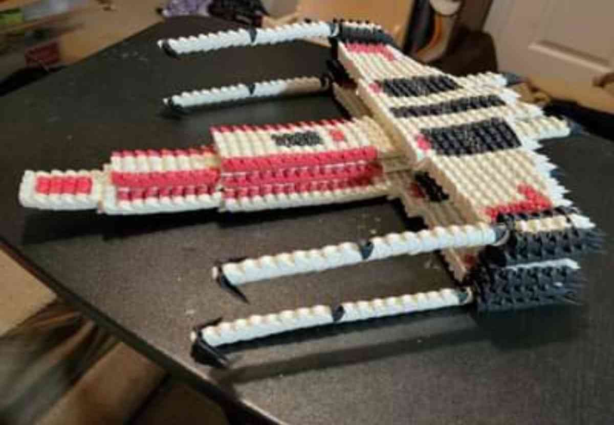 3d origami star wars spaceship that I did