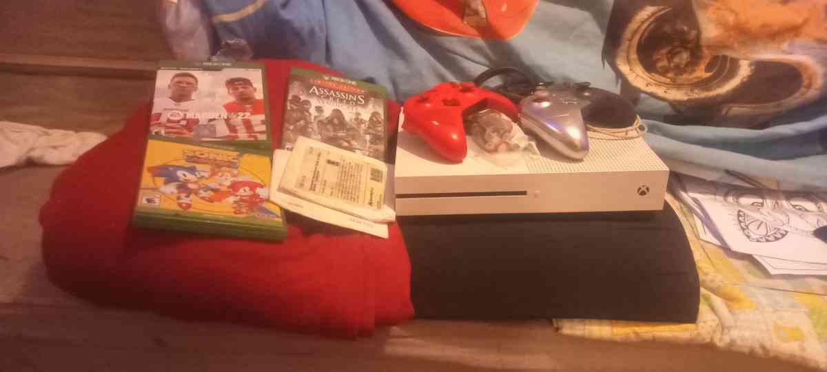 white and red XBOX ONE