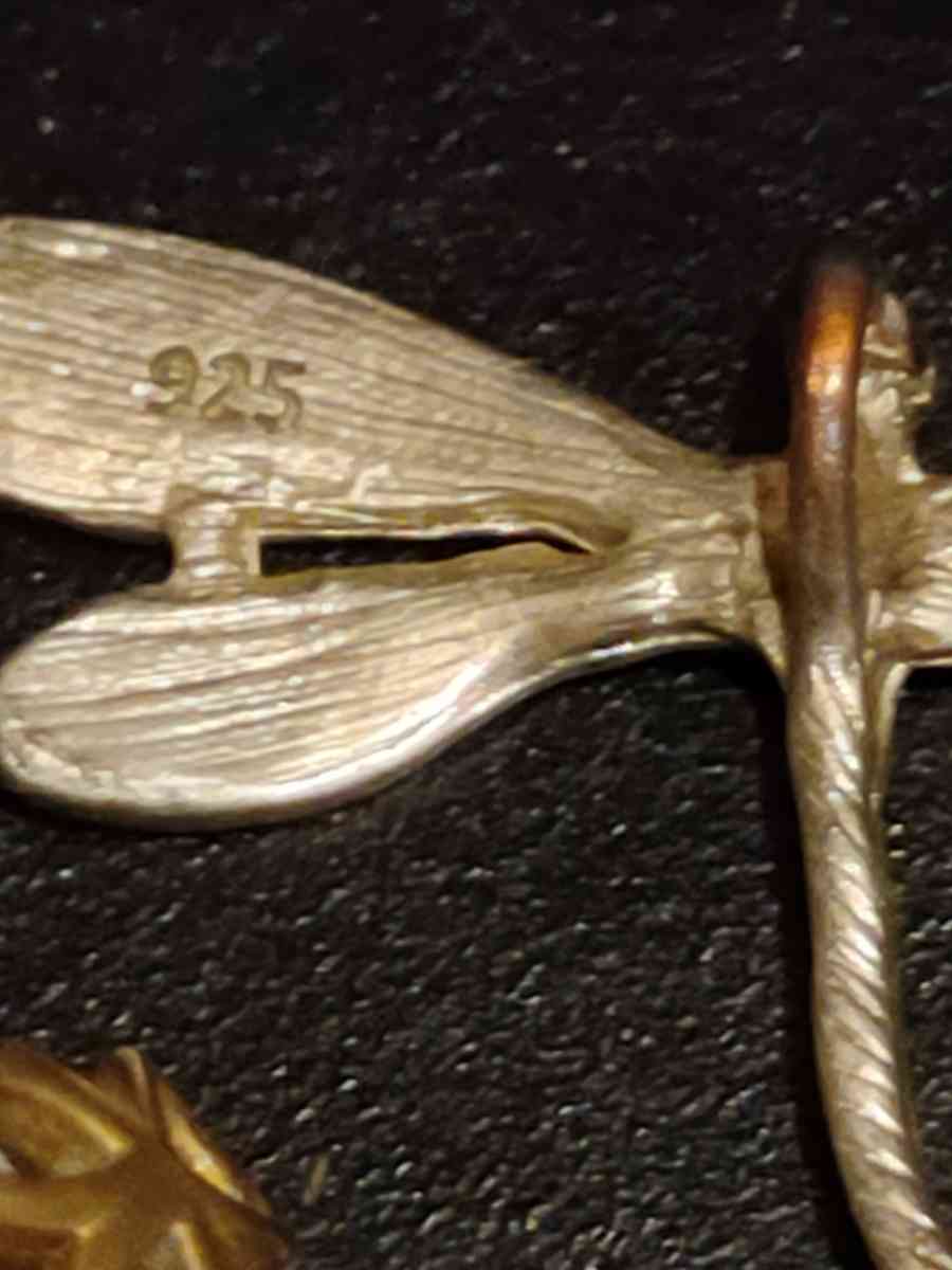 ring a chain  charm old marble