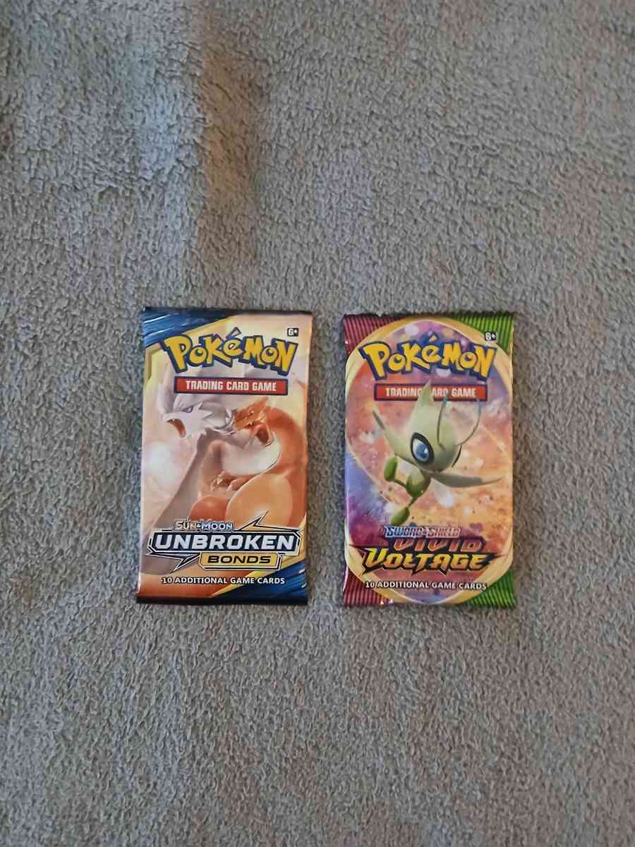4 Pokemon Trading Cards Booster Packs