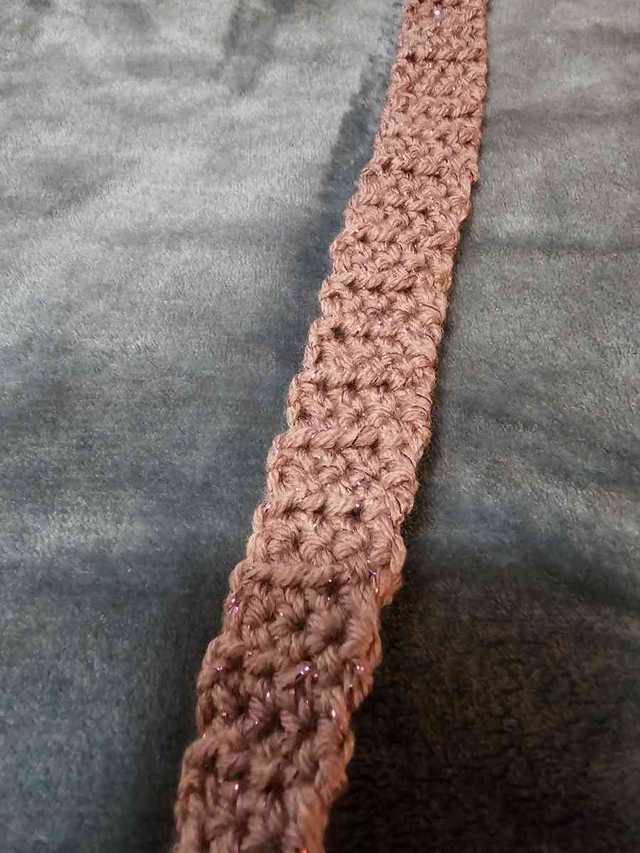 Pink Crocheted Crossbody bag