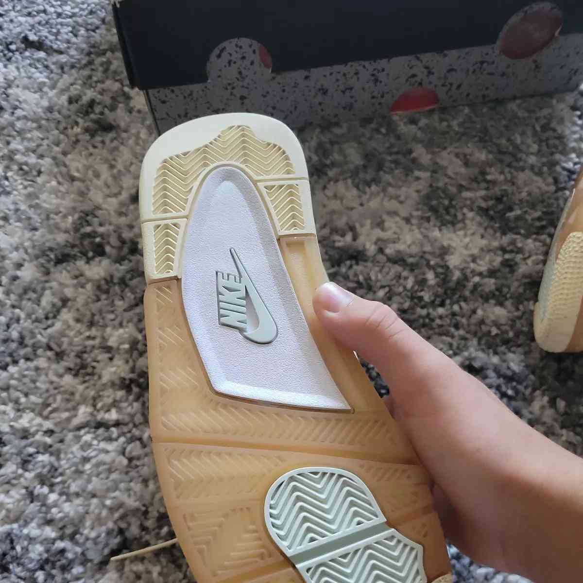 Off White Jordan 4s Sail all sizes