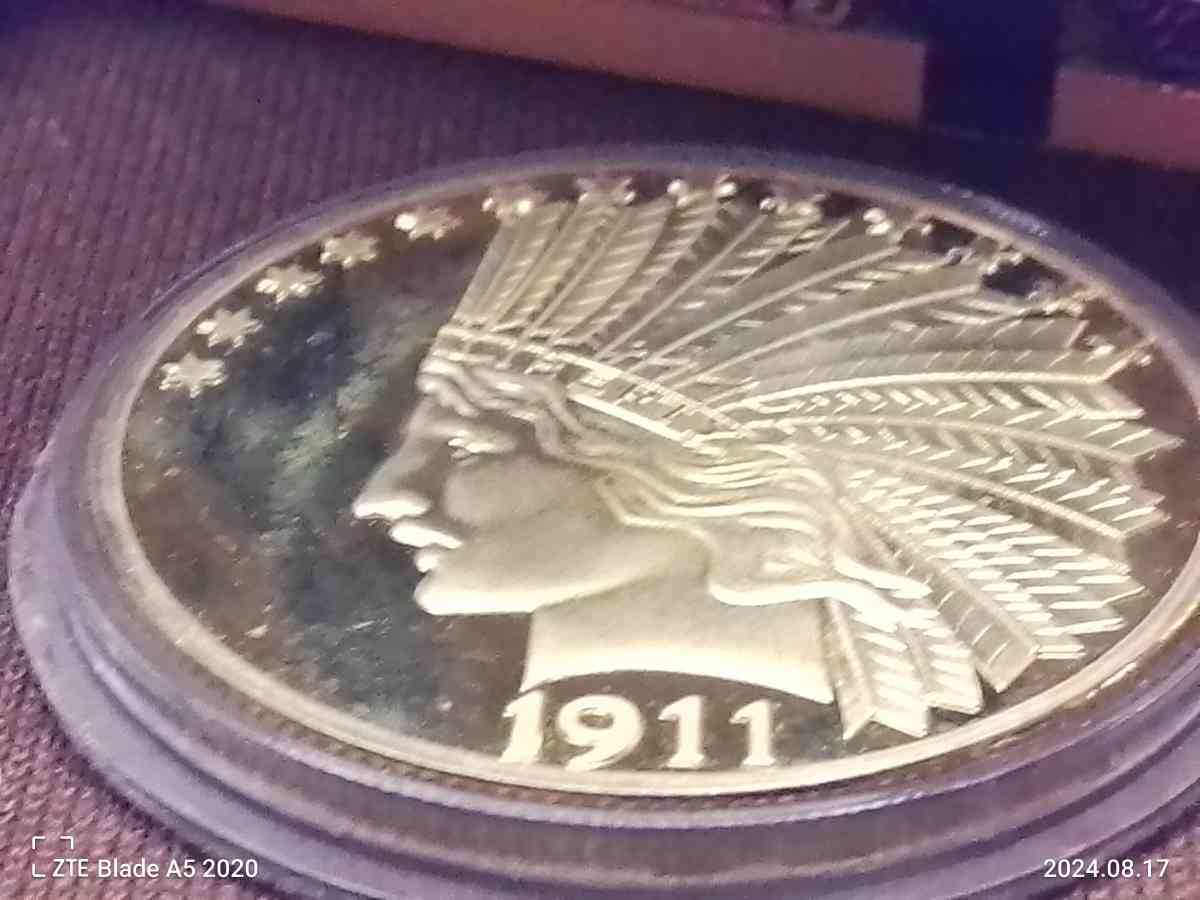 1911 10 doller Indian Head gold coin