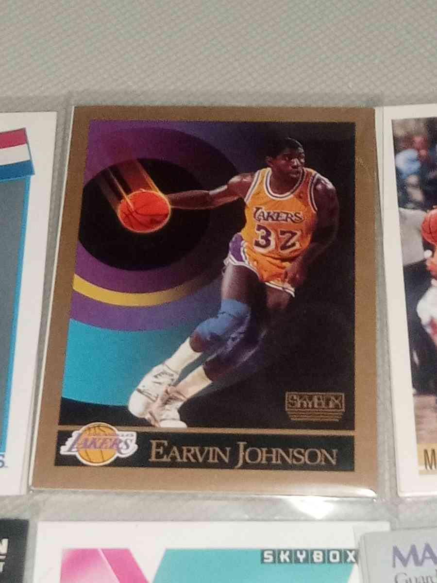 Earvin Magic Johnson card lot