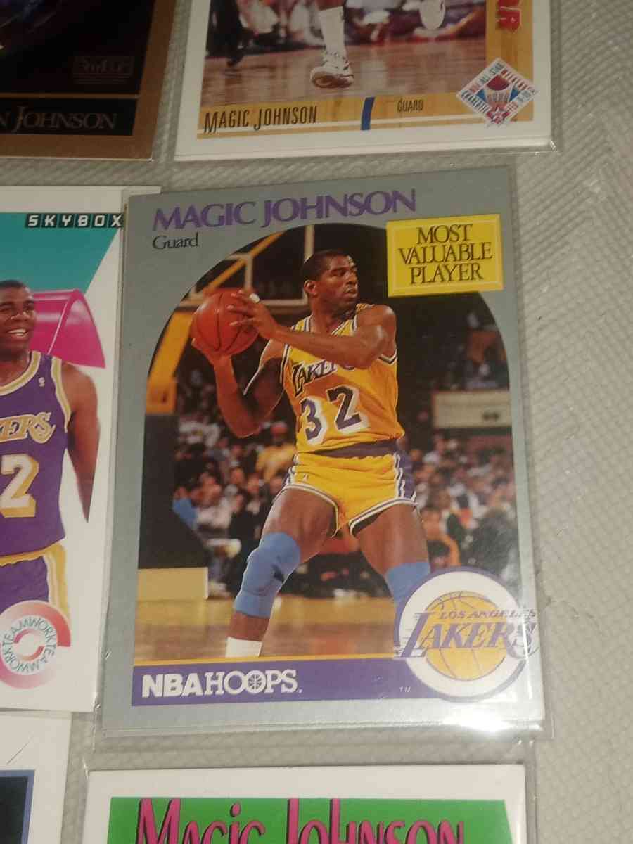 Earvin Magic Johnson card lot