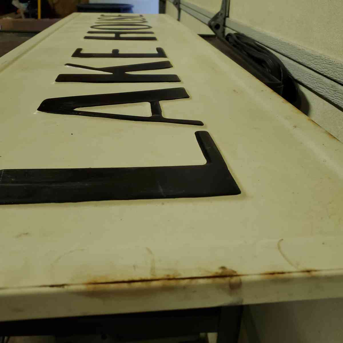 Lake House Metal Sign  48 x 12  Rustic  RRR Signs