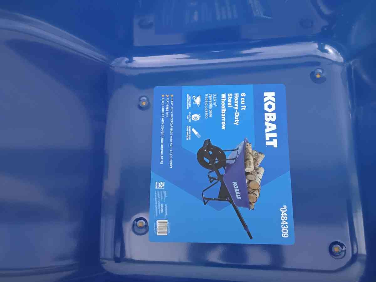 Brand New All Steel Kobalt Wheelbarrow Hardware Tire