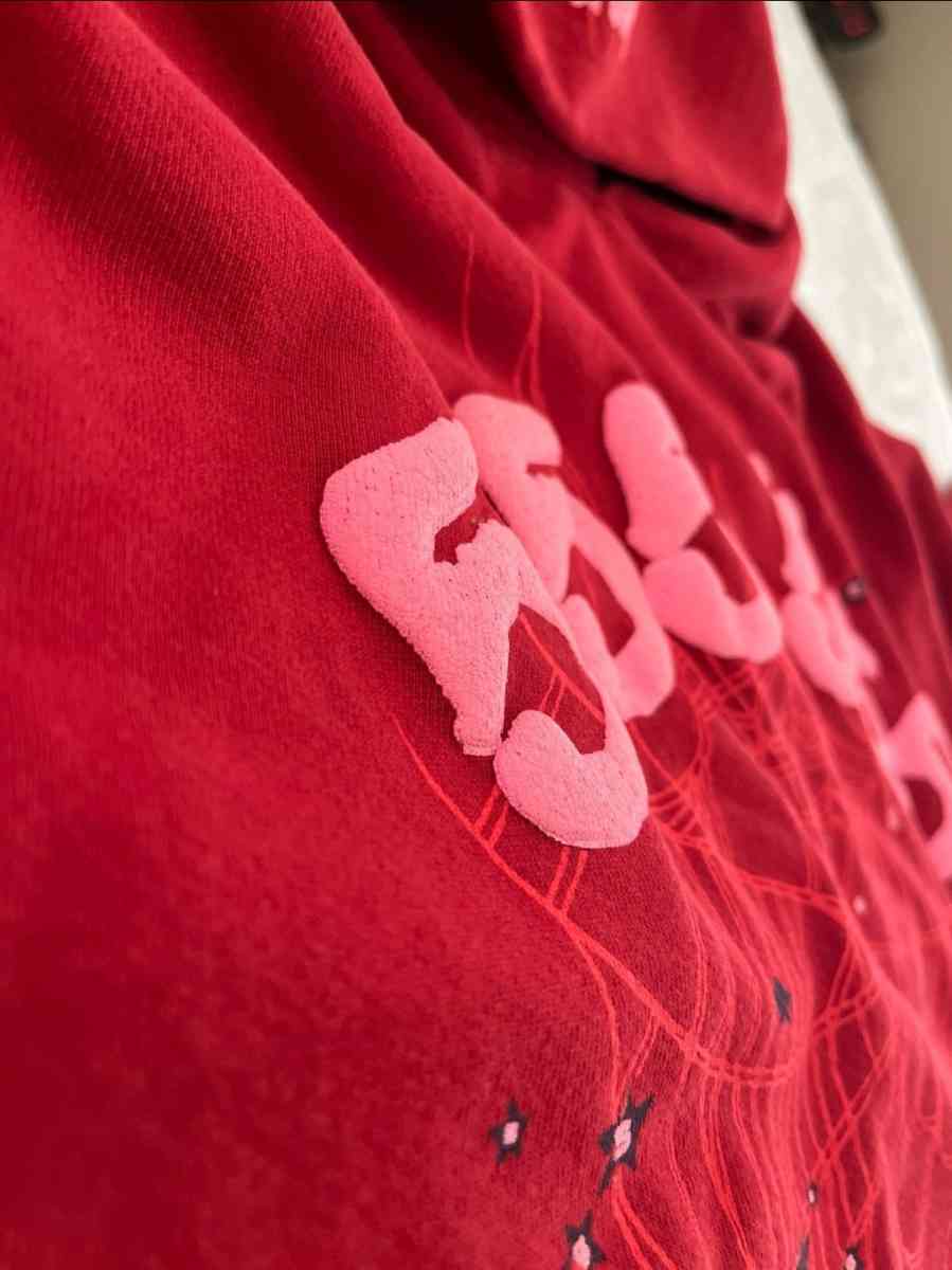 Red Sp5der Angel Hoodie size Large
