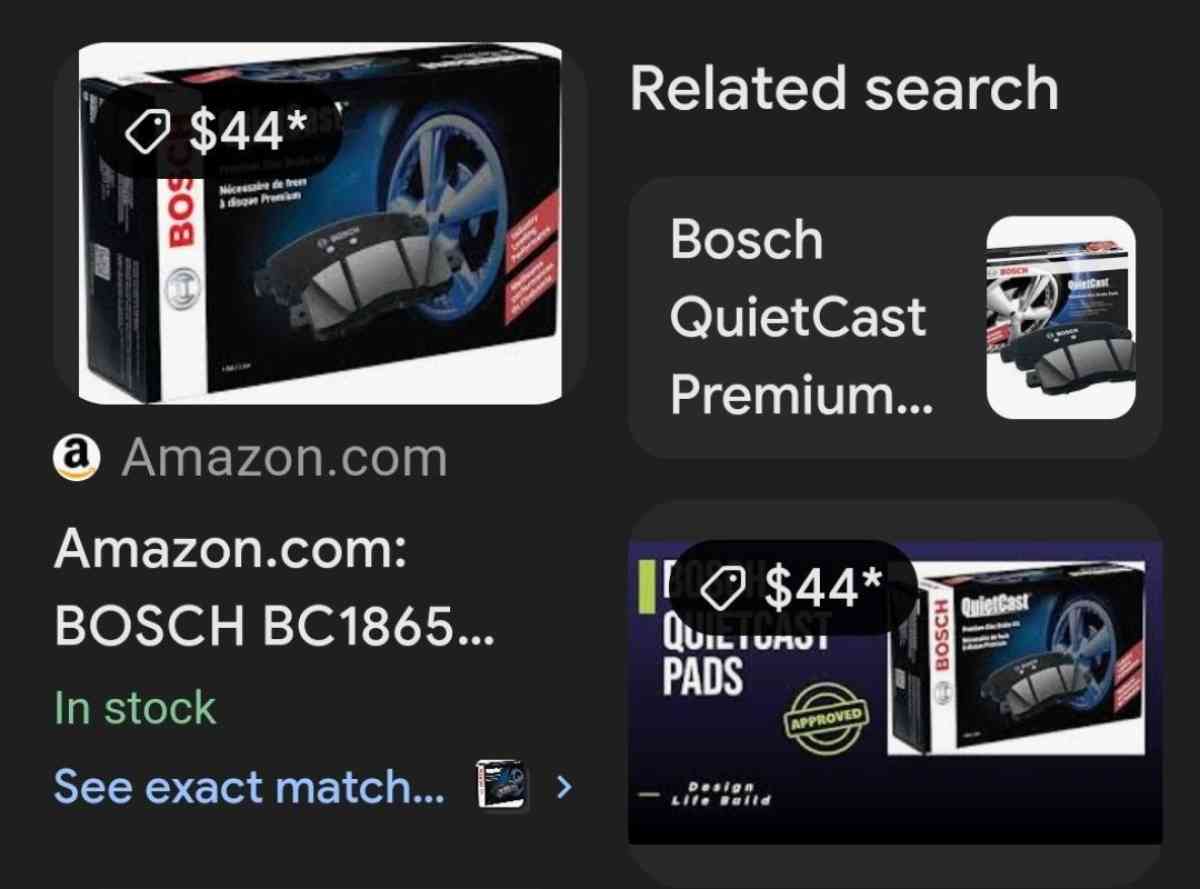 Open Box Unused Bosch Premium Brake Kit