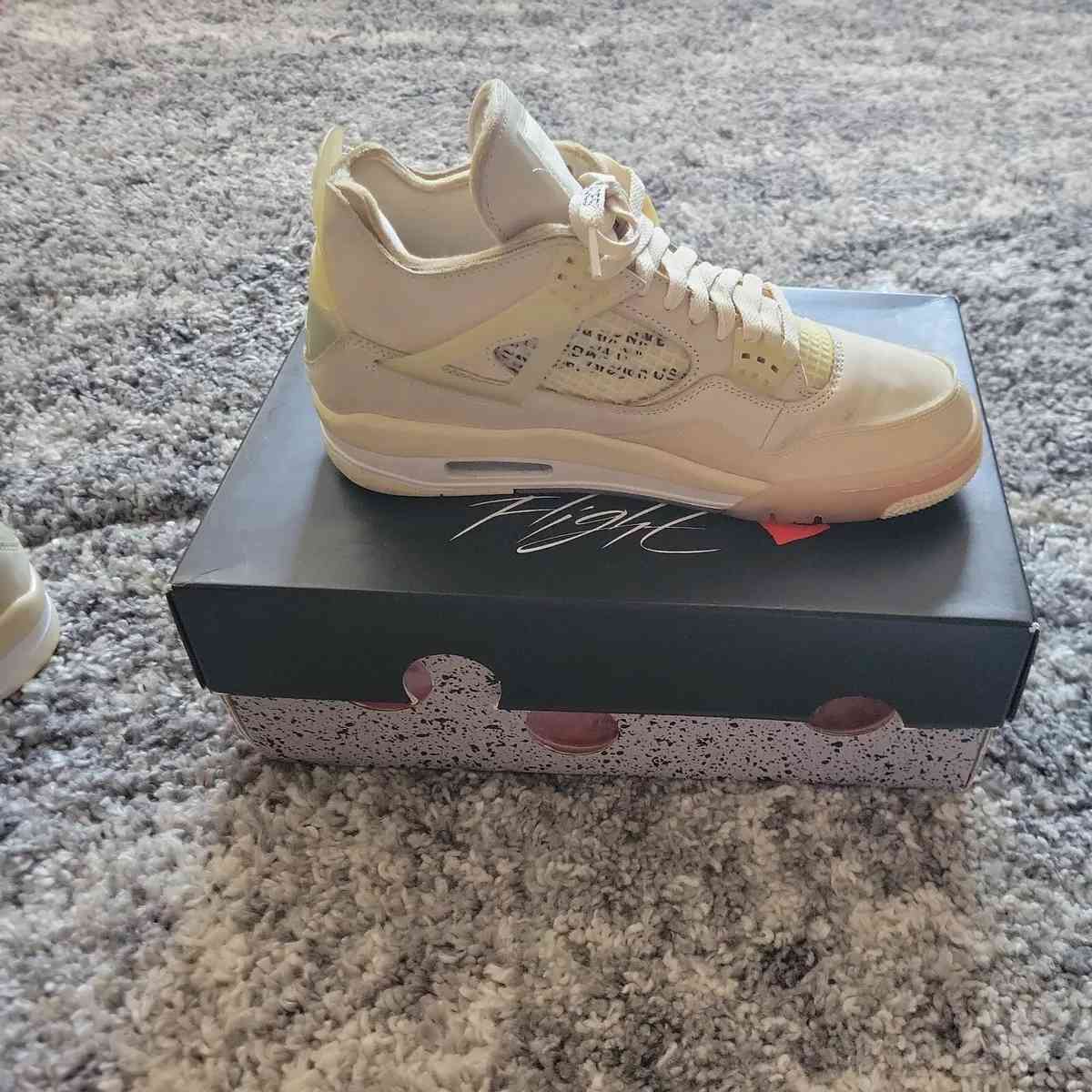 Off White Jordan 4s Sail all sizes