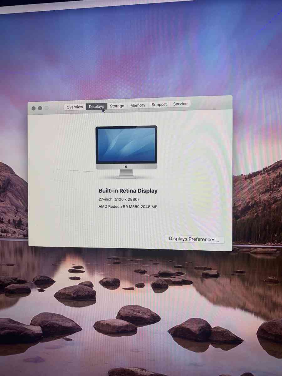 Apple mac thunderbolt 27 inch Retina display osx El Capitan
