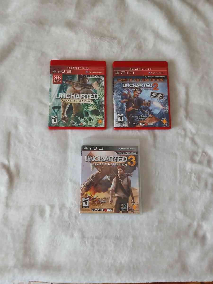 3 Uncharted Games for PlayStation 3