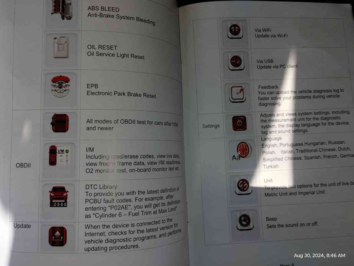 Ancel FX 5000 full system scan tool