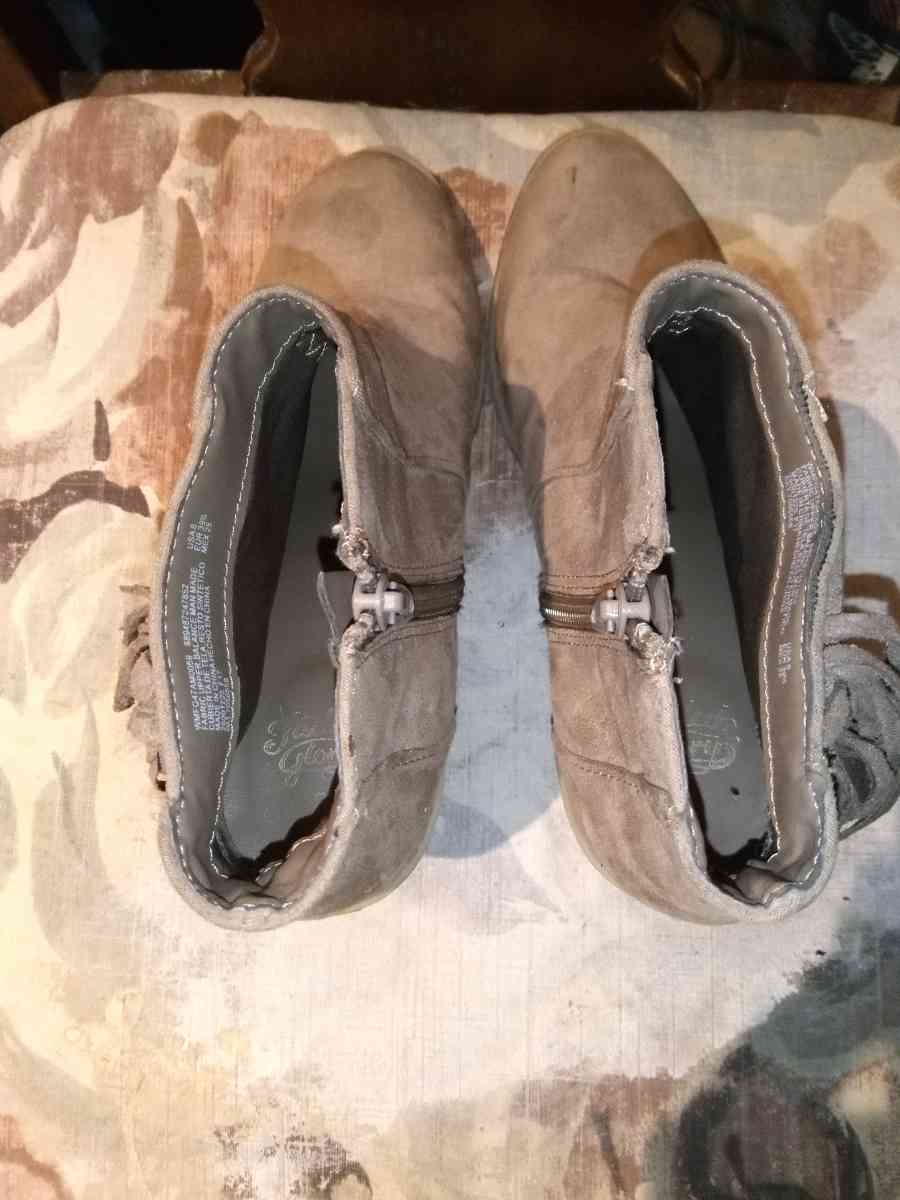 Womens Brown Suede Boots