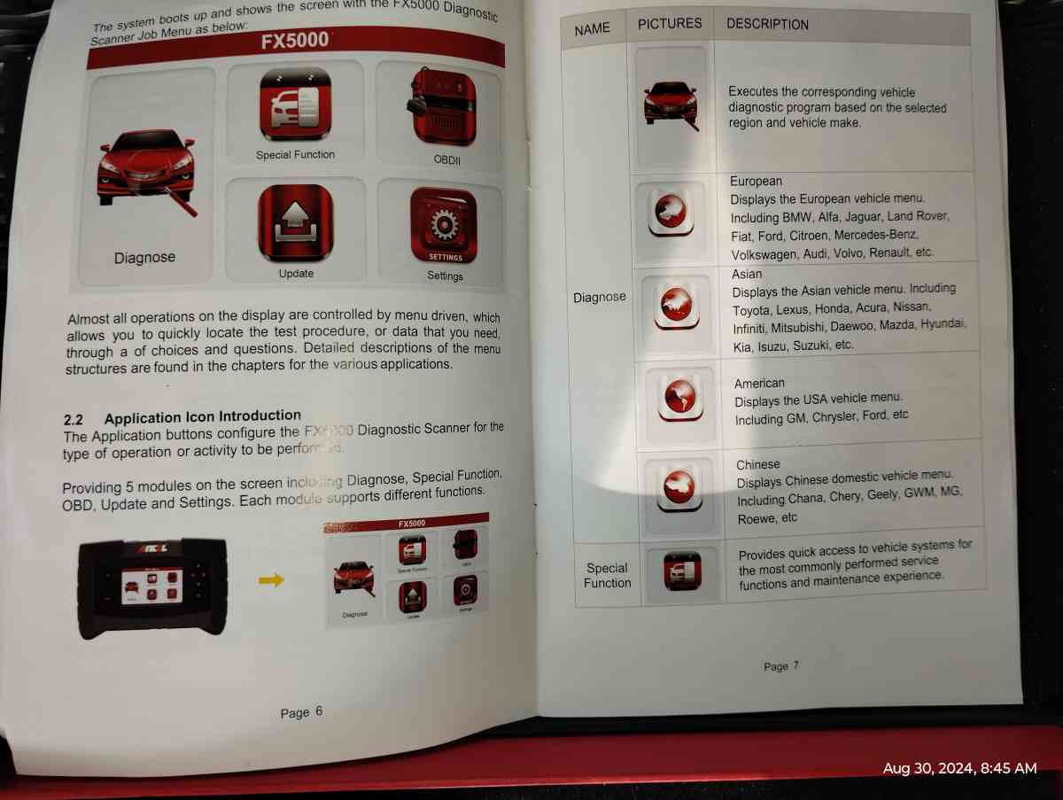 Ancel FX 5000 full system scan tool