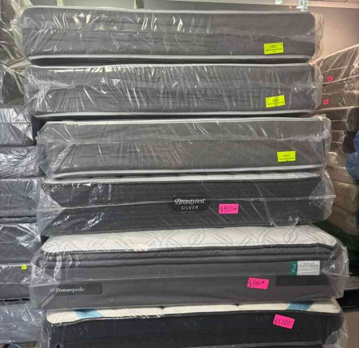 mattresses and boxsprings