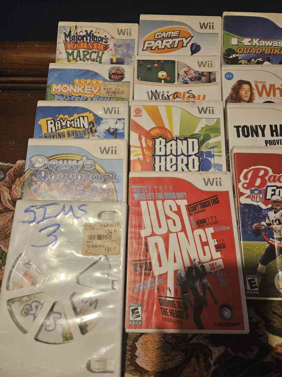wii game system with 18 games