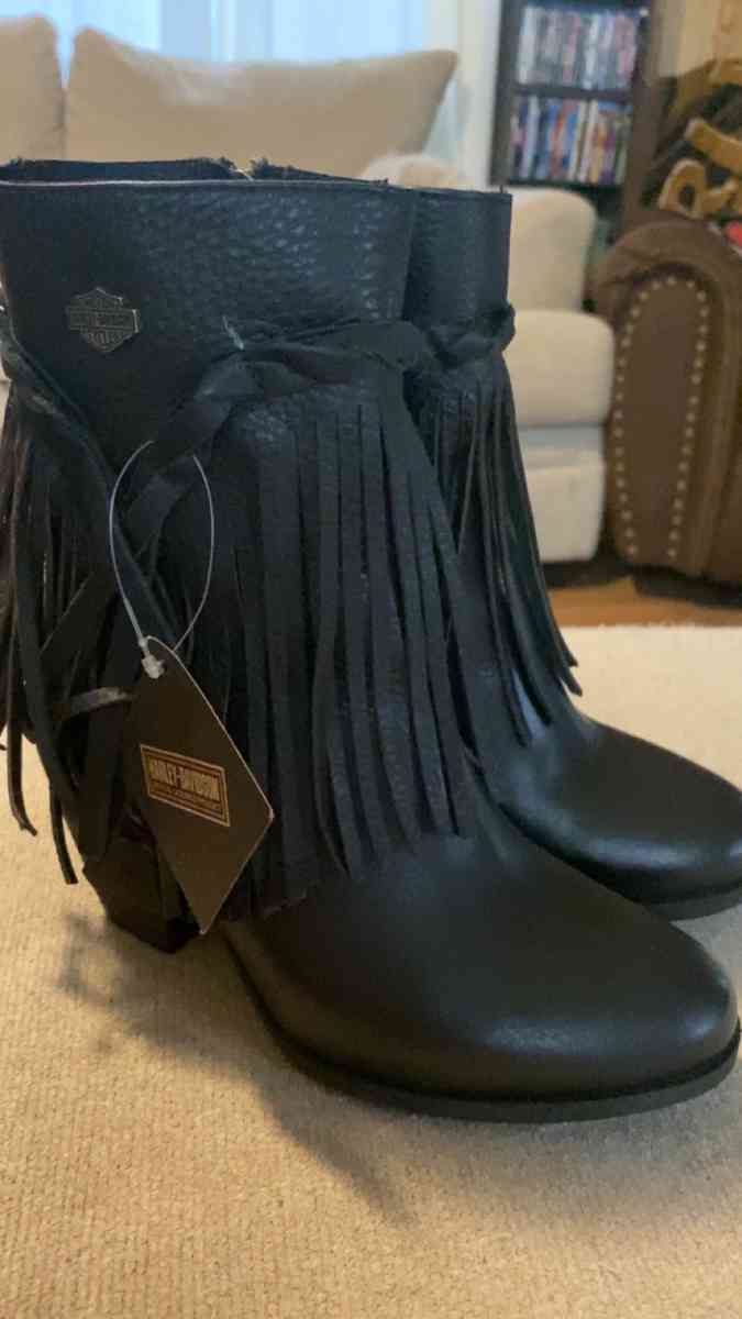 Harley Davison fringe boots
