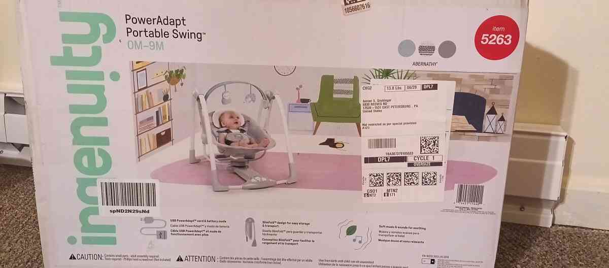 ingenuity poweradapt portable swing