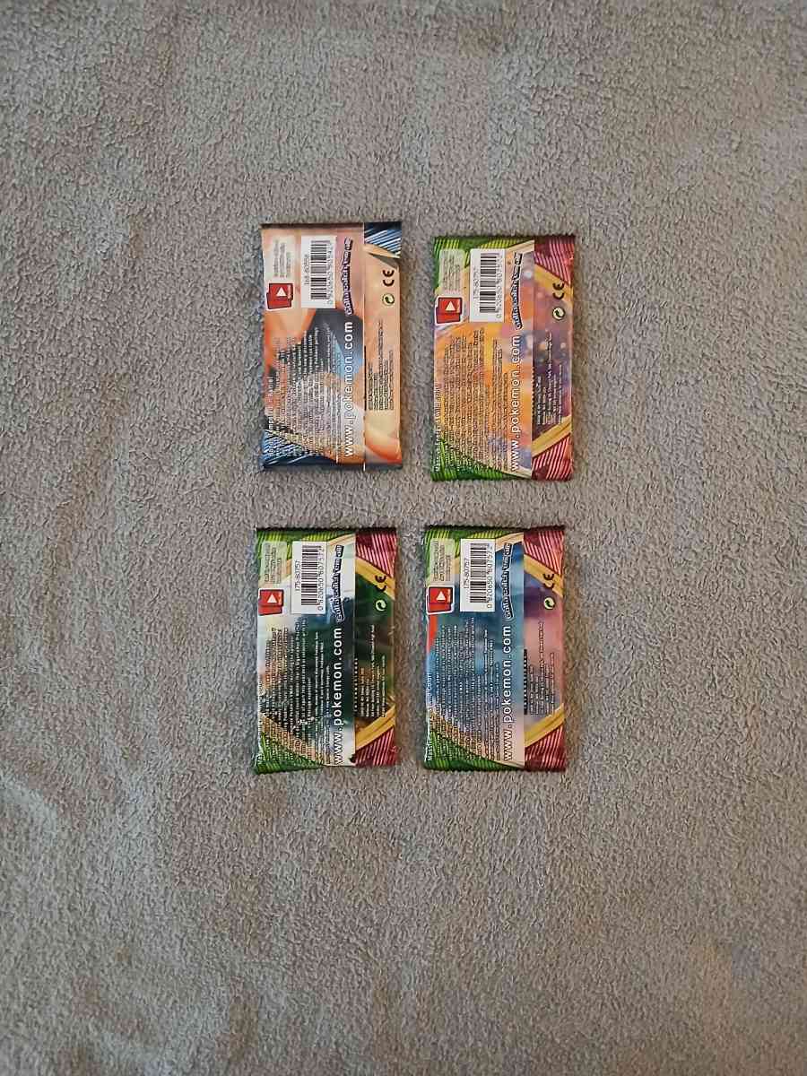 4 Pokemon Trading Cards Booster Packs