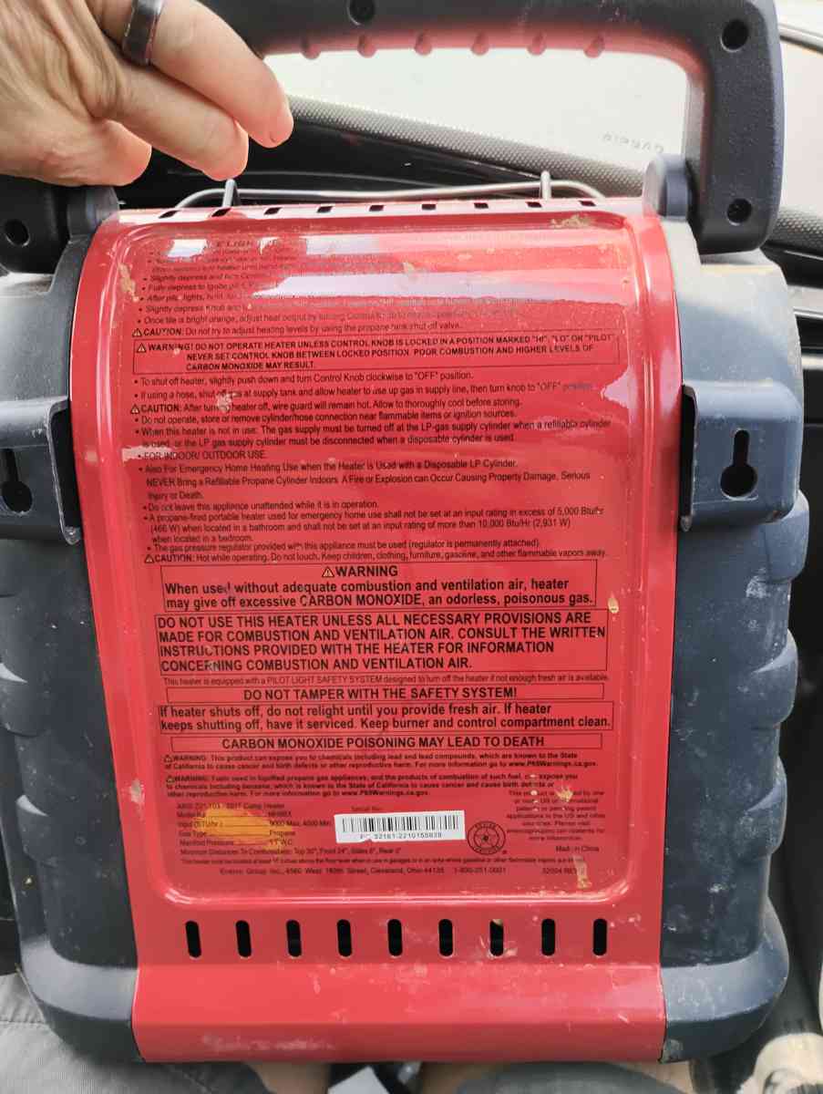 portable buddy Mr heater