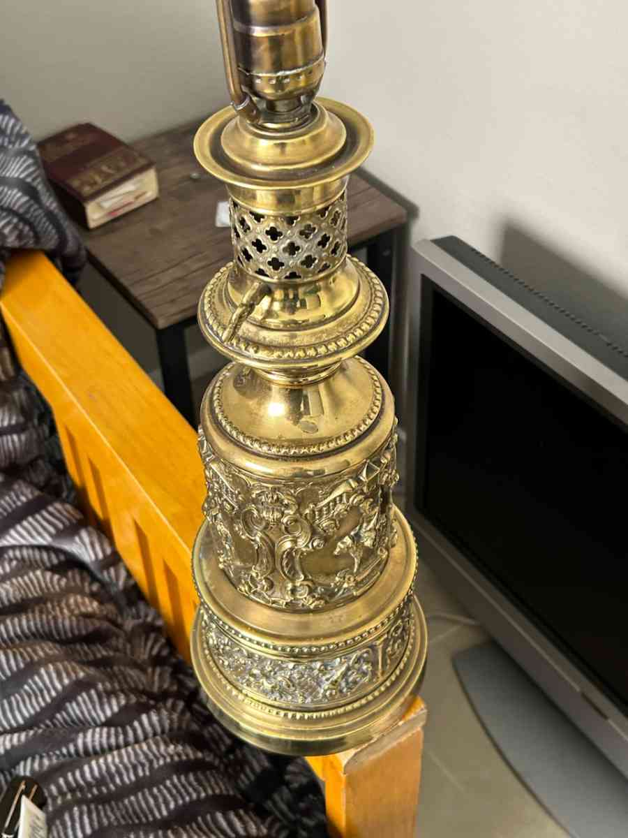 vintage gold lamp