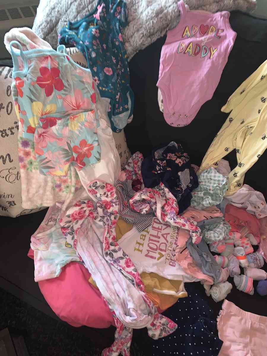 Newborn girls clothes baby girl items lots