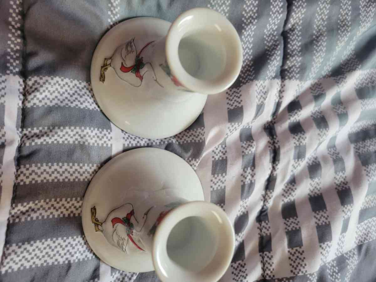 vintage Christmas candles holder