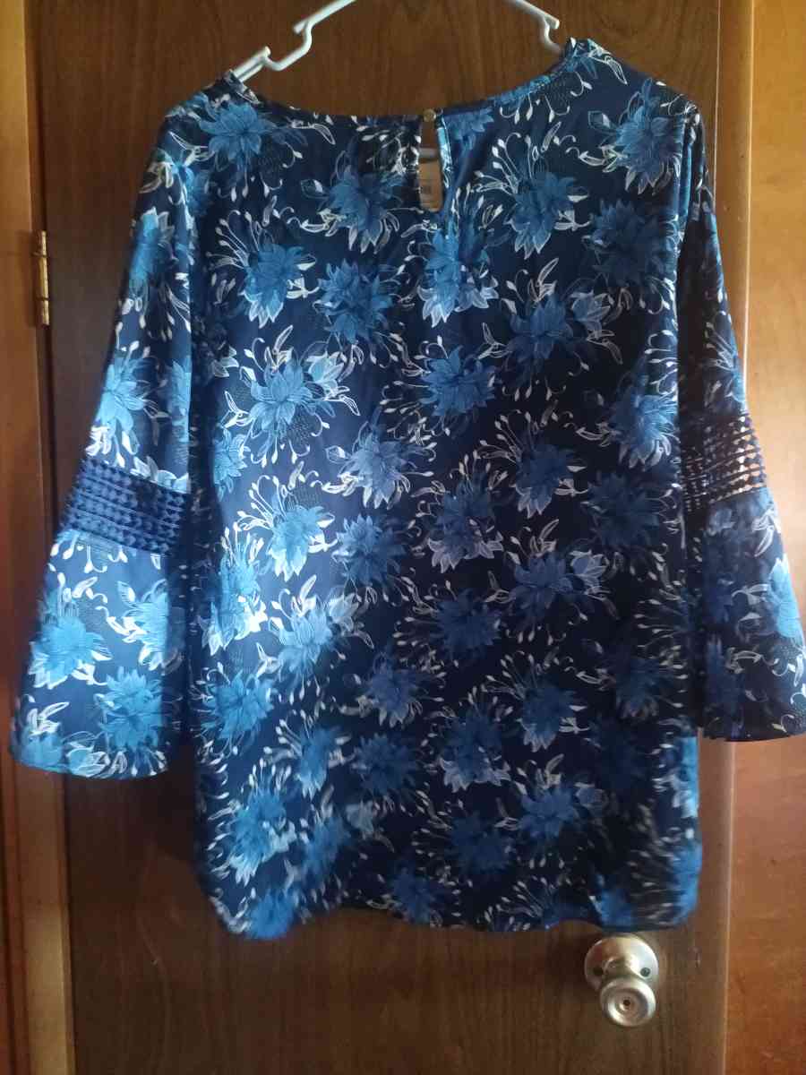Womens Blouse Navy Blue with Tags