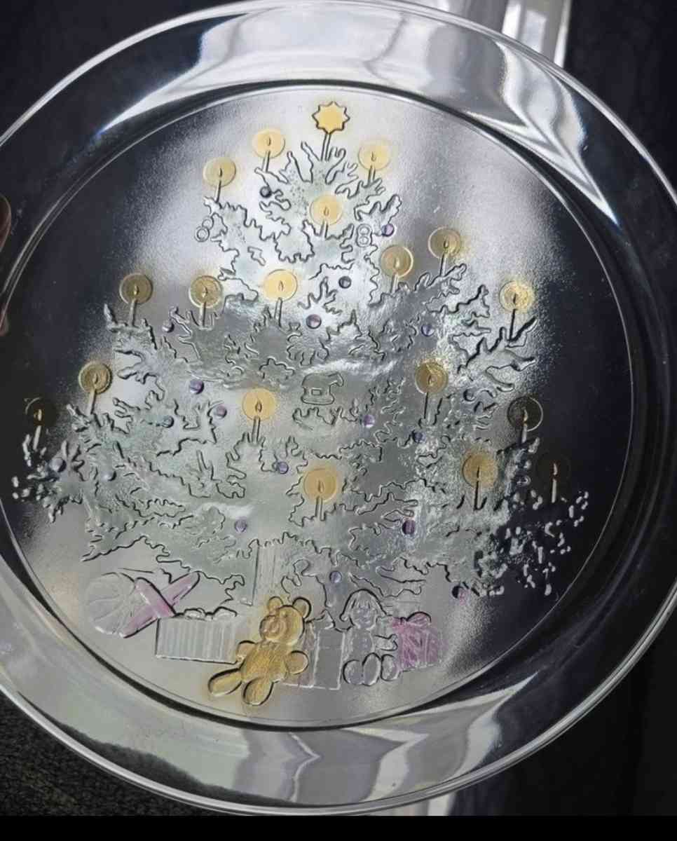 Glass Cookie and Relish serving platters