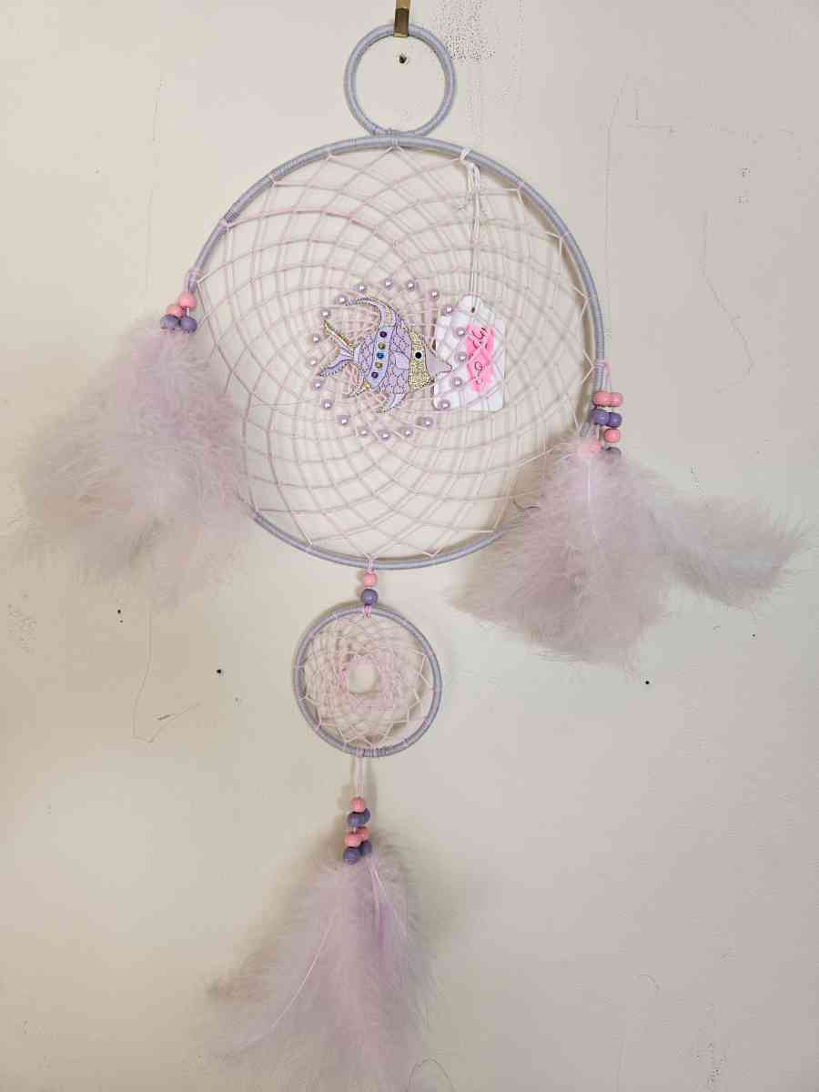 handmade tropical fish dreamcatcher
