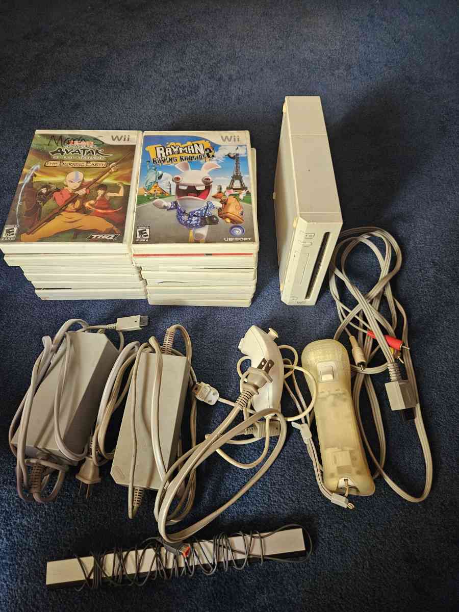 wii game system with 18 games