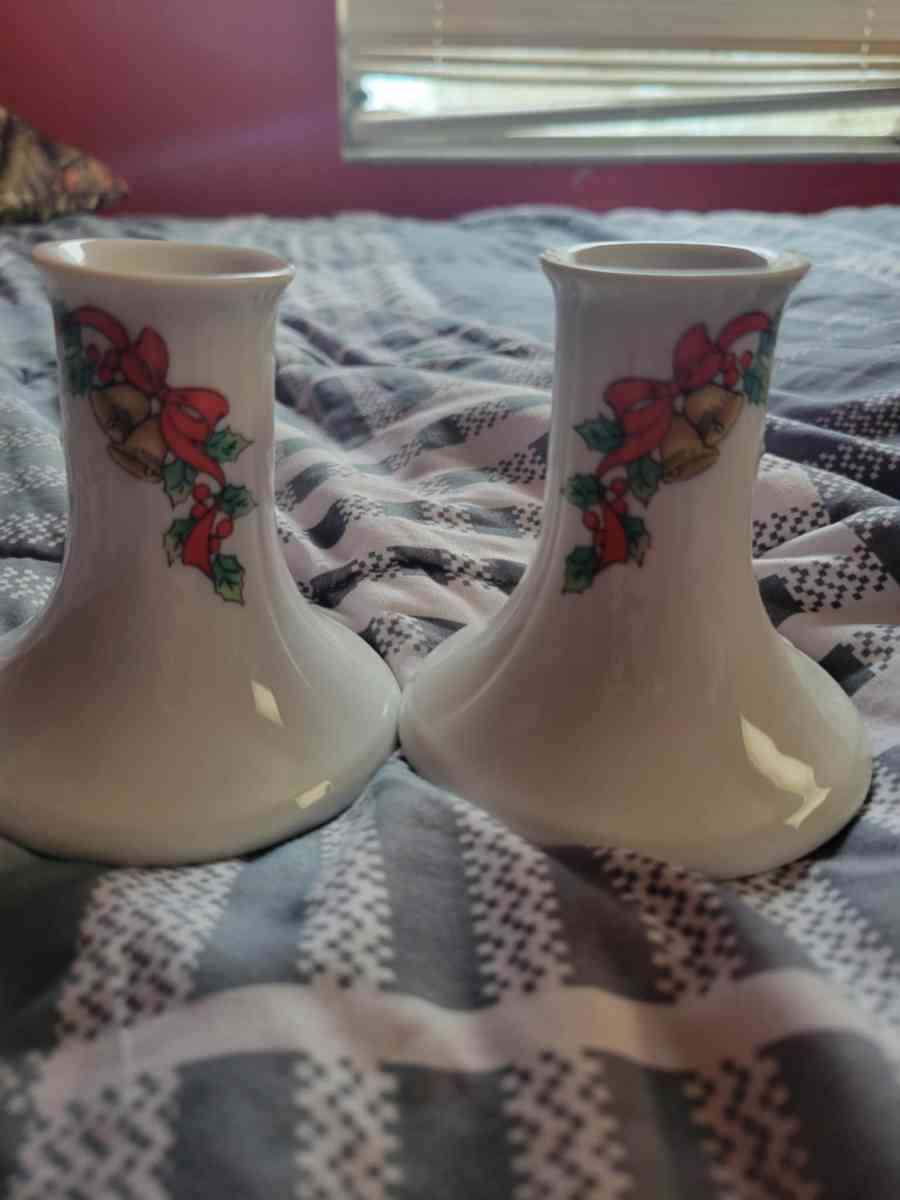 vintage Christmas candles holder