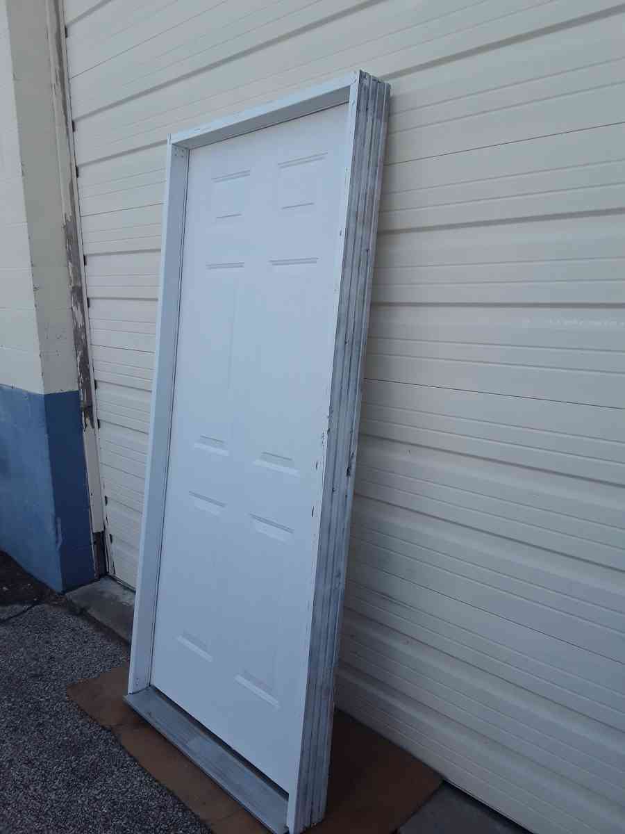 Nice White Entryway Steel Door 36 X 80 left Hand Swing