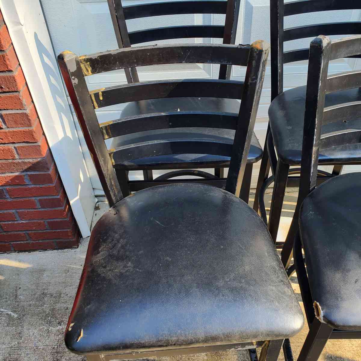 Metal Chairs  Bar Height W Cushioned Seats  RRR Furniture